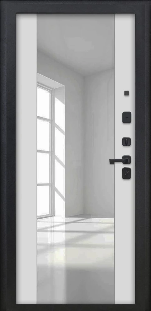 Входная дверь ДвериПРО Л-43 ФЛЗ -1 Белый матовый DPRO226261 внутренняя сторона