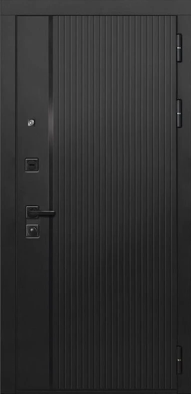 Входная дверь ДвериПРО L-45 Без фрезеровки Дуб арктик горизонт DPRO204738 внешняя сторона