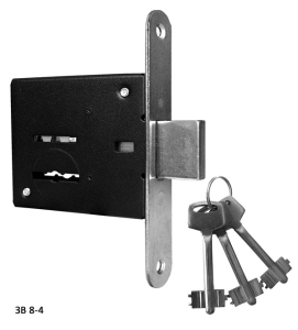 Замок врезной сувальдный ЗВ8-4, 3 кл.